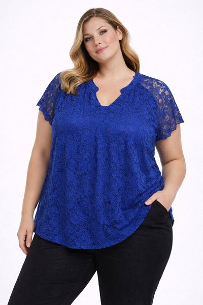 Picture of CURVY GIRL TOP WITH  LACE